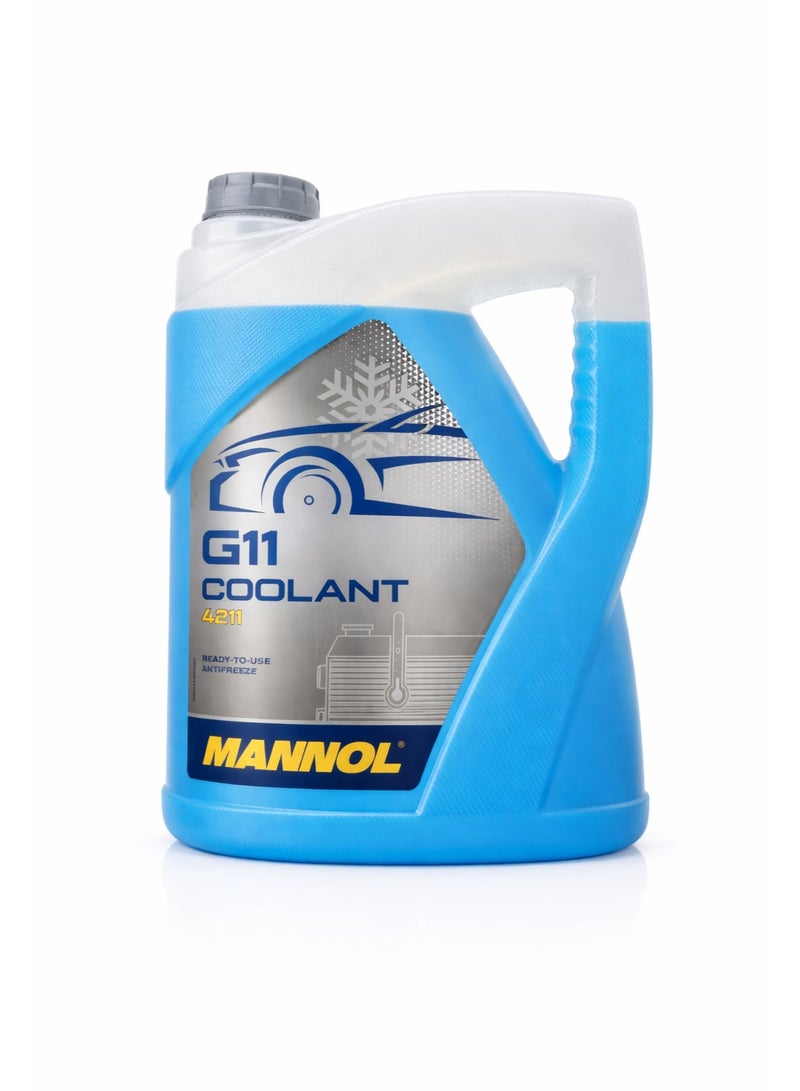 Mannol G11 Coolant 4211 – Ready-to-Use Antifreeze – 5 Liters - Image 1
